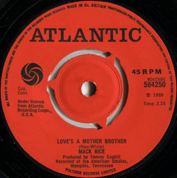 Mack Rice* : Love's A Mother Brother (7", Single)