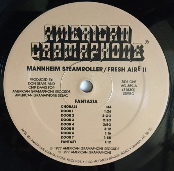 Mannheim Steamroller : Fresh Aire II (LP, Album)