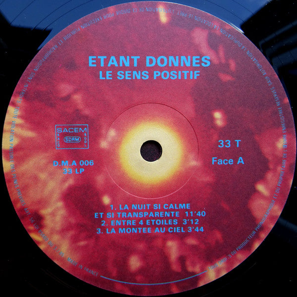 Étant Donnés : Le Sens Positif (LP, Album, Ltd)