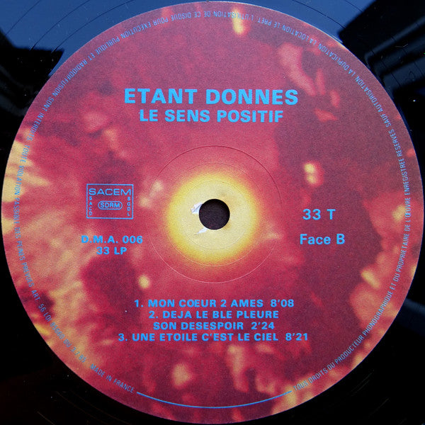 Étant Donnés : Le Sens Positif (LP, Album, Ltd)