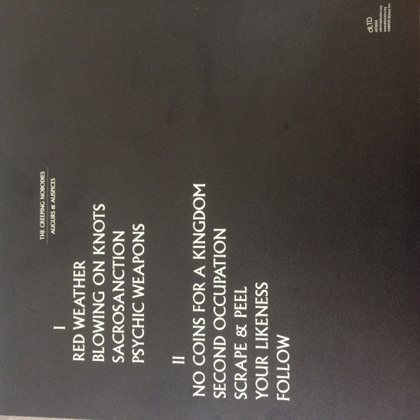 The Creeping Nobodies : Augurs & Auspices (LP)