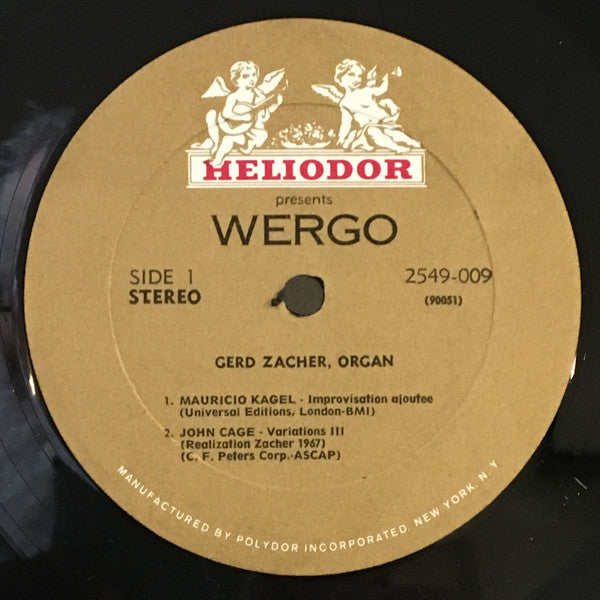 Gerd Zacher : Modern Works For Organ (LP, Album)