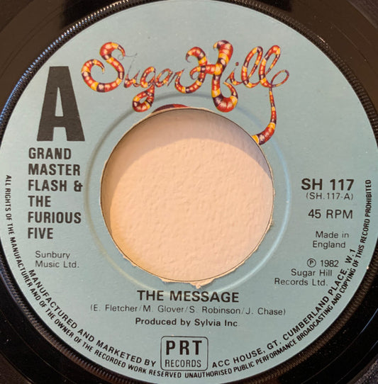 Grandmaster Flash & The Furious Five : The Message (7", Single, Lar)