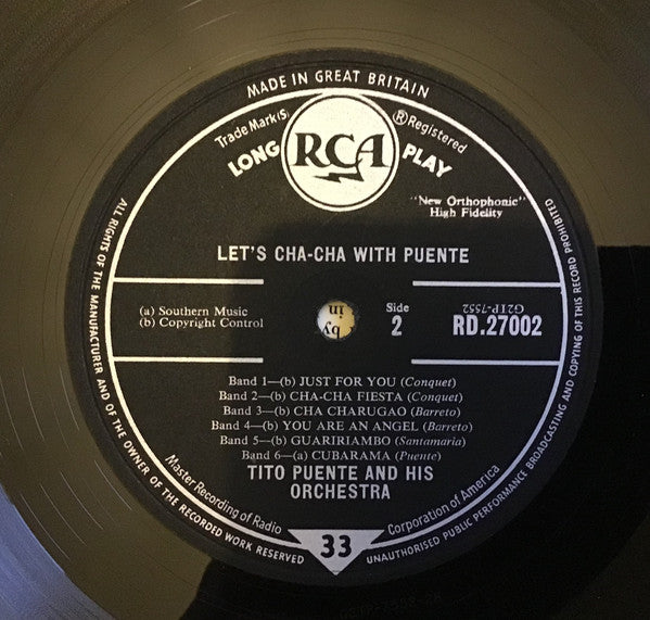 Tito Puente And His Orchestra : Let's Cha Cha With Puente (LP)