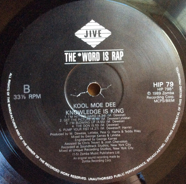 Kool Moe Dee : Knowledge Is King (LP, Album)