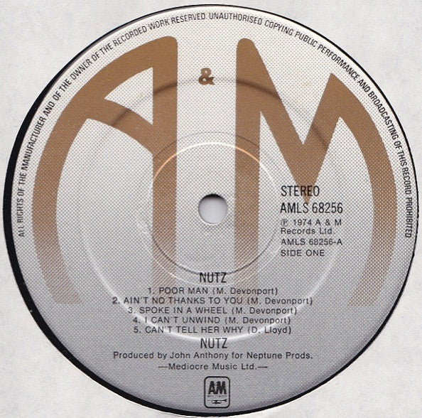 Nutz : Nutz (LP, Album)