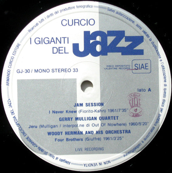 Dizzy Gillespie, Gerry Mulligan : I Giganti Del Jazz Vol. 30 (LP, Comp, Mono)