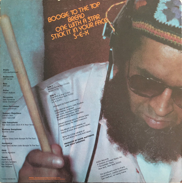 Idris Muhammad : Boogie To The Top (LP, Album, Promo, Kee)