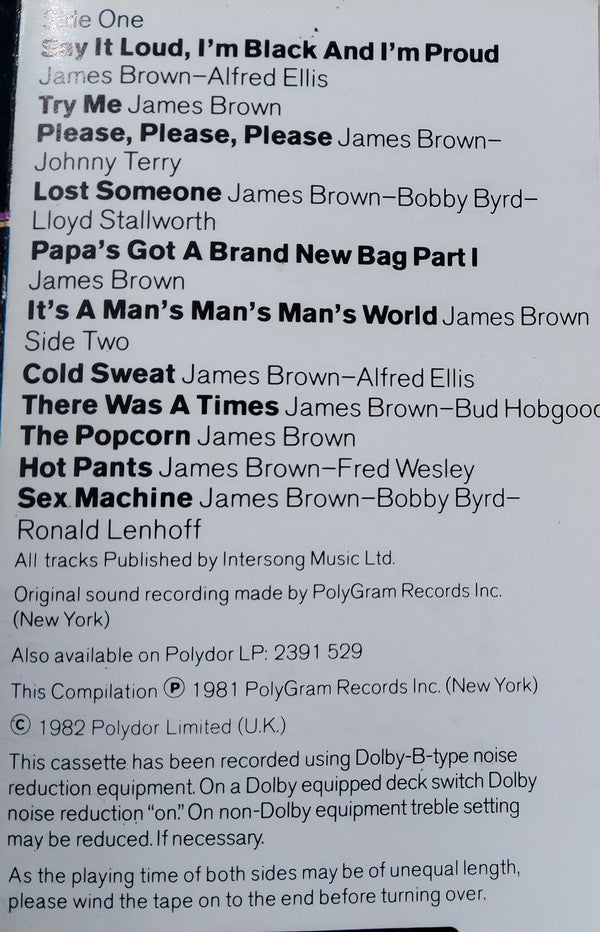 James Brown : The Best Of James Brown (Cass, Comp, Bla)