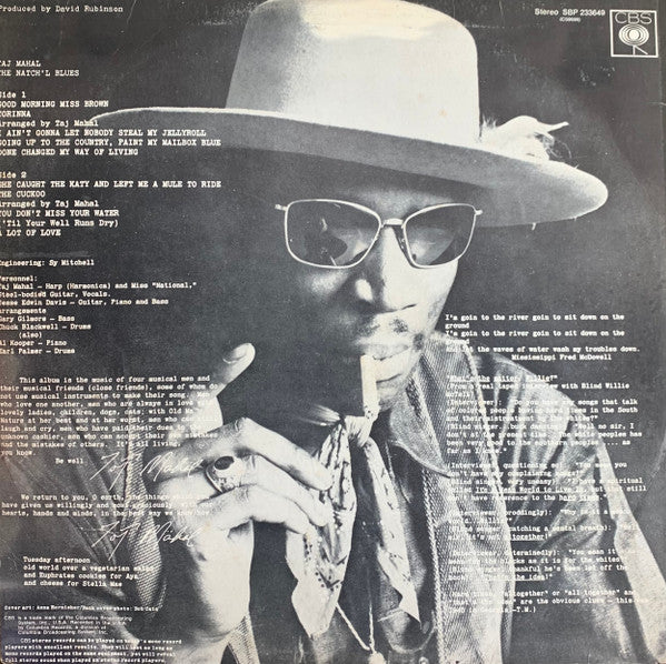 Taj Mahal : The Natch'l Blues (LP, Album)