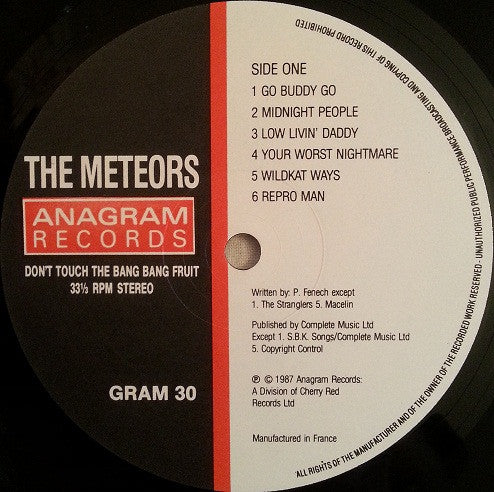 The Meteors (2) : Don't Touch The Bang Bang Fruit (LP, Album)