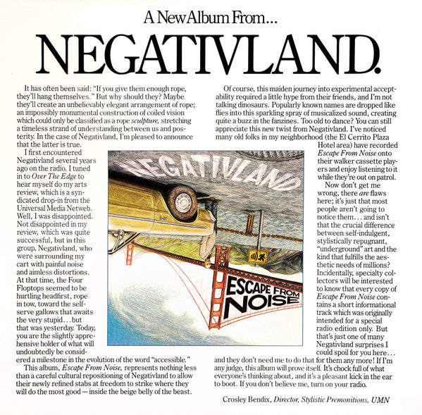 Negativland : Escape From Noise (LP, Album)