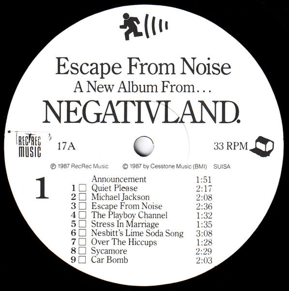 Negativland : Escape From Noise (LP, Album)