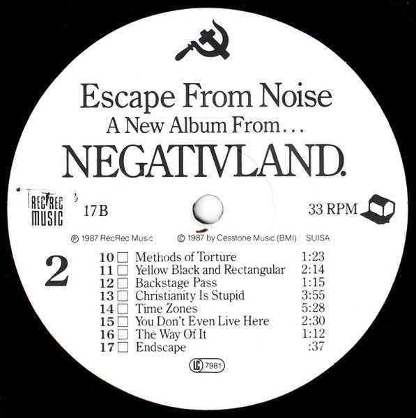 Negativland : Escape From Noise (LP, Album)