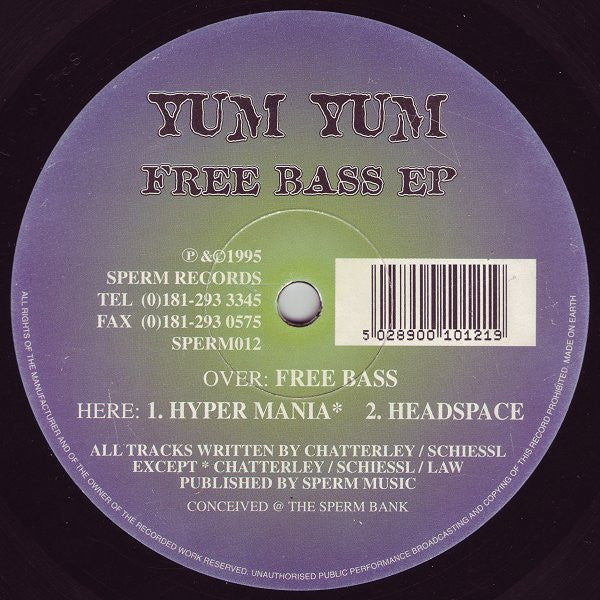 Yum Yum : Free Bass EP (12", EP)