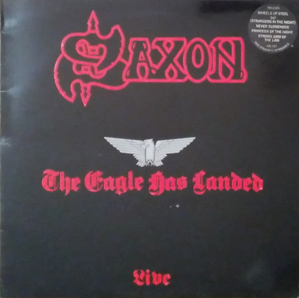 Saxon : The Eagle Has Landed (Live) (LP, Album, Emb)