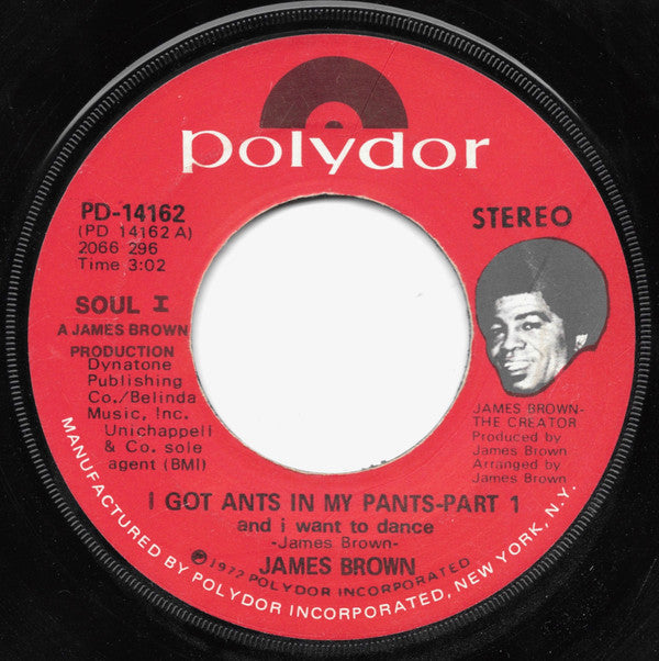 James Brown : I Got Ants In My Pants (And I Want To Dance) (7", Scr)