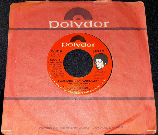 James Brown : I Got Ants In My Pants (And I Want To Dance) (7", Scr)