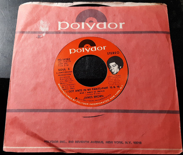 James Brown : I Got Ants In My Pants (And I Want To Dance) (7", Scr)