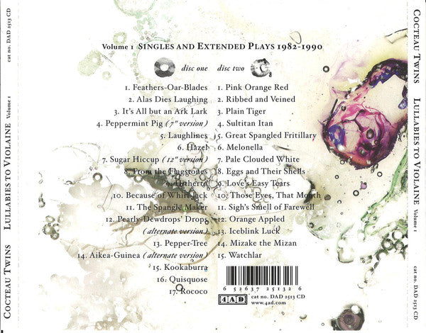 Cocteau Twins : Lullabies To Violaine - Volume 1 (2xCD, Comp, RM)