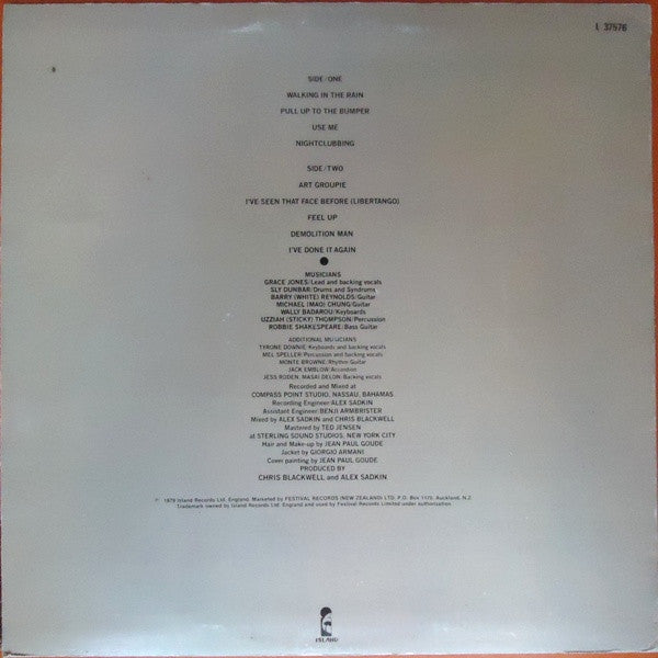 Grace Jones : Nightclubbing (LP, Album)