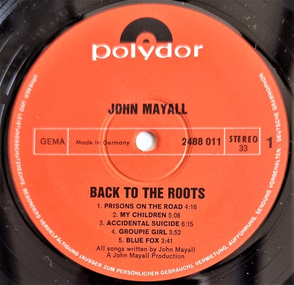 John Mayall : Back To The Roots (2xLP, Album, Gat)