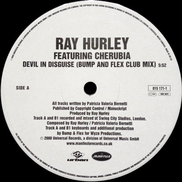 Ray Hurley Featuring Cherubia : Devil In Disguise (12")