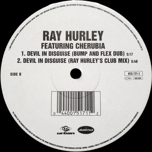 Ray Hurley Featuring Cherubia : Devil In Disguise (12")