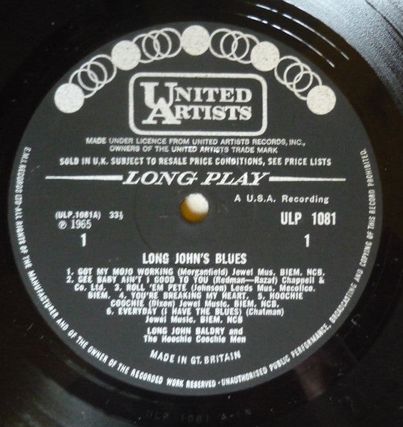 Long John Baldry And The Hoochie Coochie Men : Long John's Blues (LP, Mono)