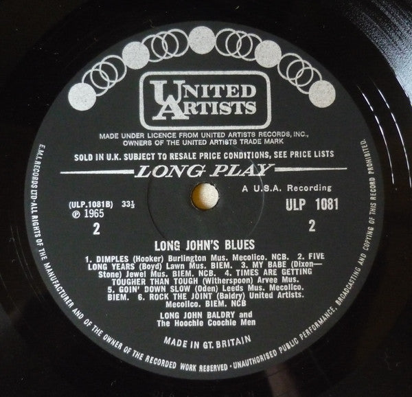 Long John Baldry And The Hoochie Coochie Men : Long John's Blues (LP, Mono)