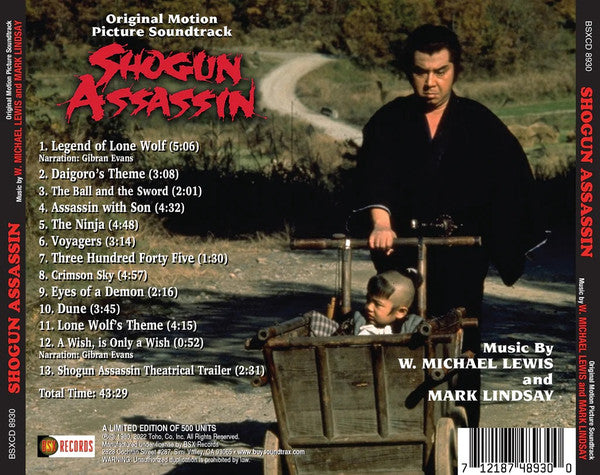 W. Michael Lewis And Mark Lindsay : Shogun Assassin (Original Motion Picture Soundtrack) (CD, Album, Ltd, RE)
