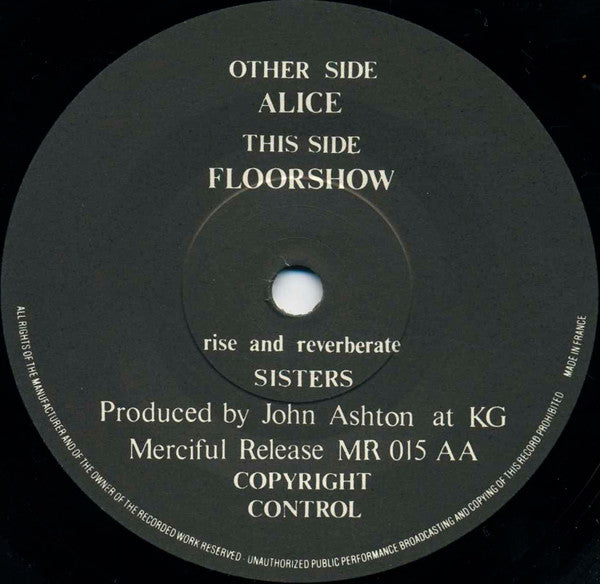 The Sisters Of Mercy : Alice (7", Single)