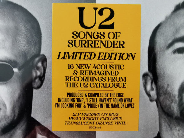 U2 : Songs Of Surrender (2xLP, Ltd, Ora)