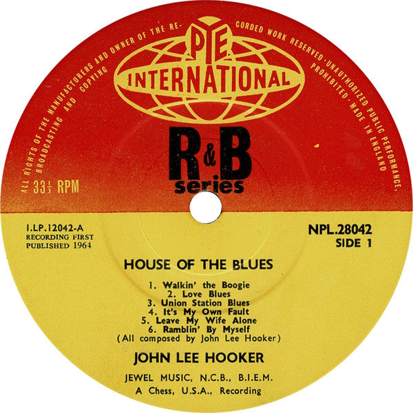 John Lee Hooker : House Of The Blues (LP, Album, Mono, RE)