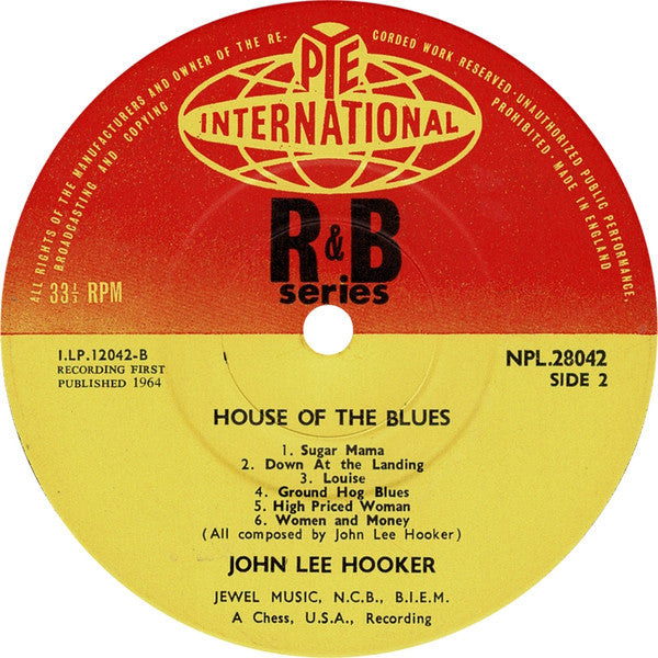 John Lee Hooker : House Of The Blues (LP, Album, Mono, RE)