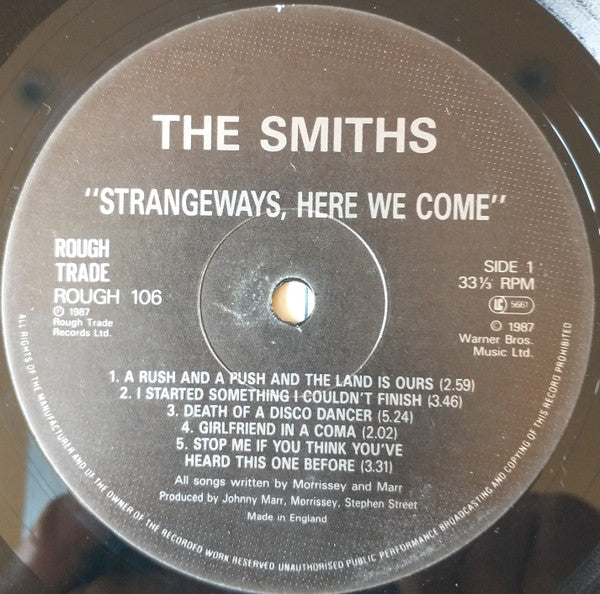 The Smiths : Strangeways, Here We Come (LP, Album, EMI)