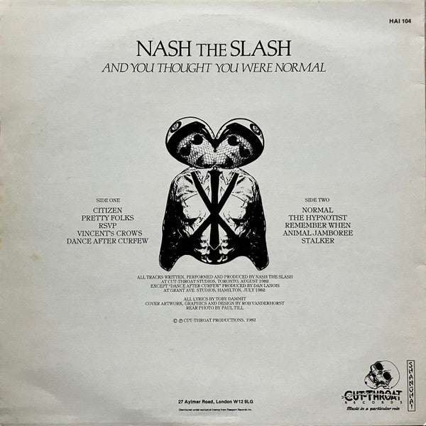 Nash The Slash : And You Thought You Were Normal (LP, Album)