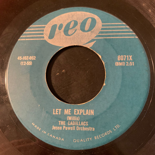 The Cadillacs : Speedo / Let Me Explain (7", Single)