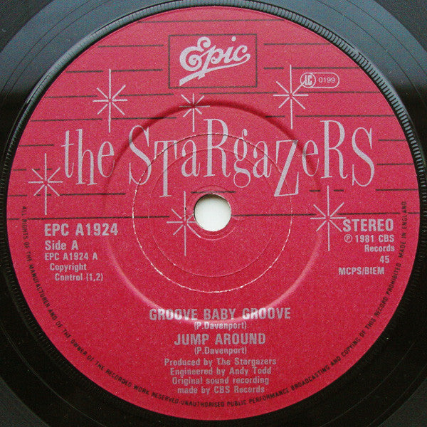 The Stargazers (2) : Groove Baby Groove (7", EP, Pap)