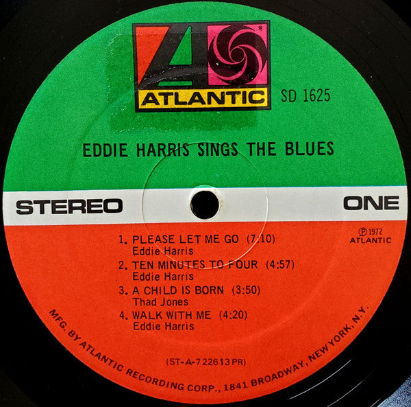 Eddie Harris : Eddie Harris Sings The Blues (LP, Album, Pre)