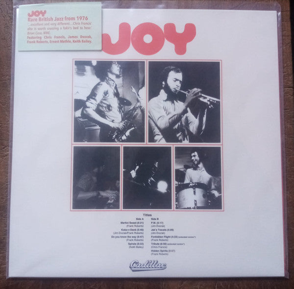 Joy (12) : Joy (LP, Album, RE)
