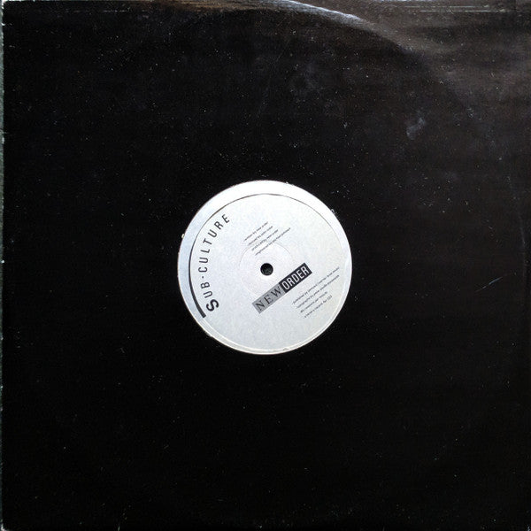 New Order : Sub-Culture (12", Single)