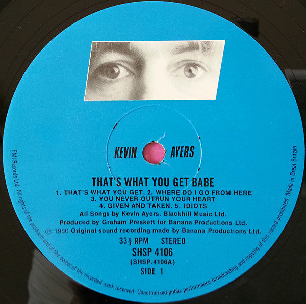 Kevin Ayers : That's What You Get Babe (LP, Album)