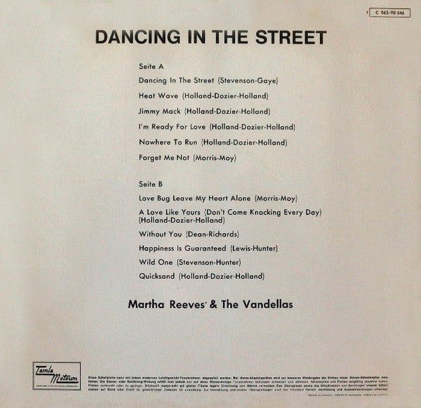 Martha Reeves & The Vandellas : Dancing In The Street (LP, Comp)