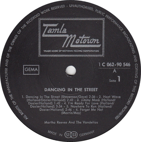 Martha Reeves & The Vandellas : Dancing In The Street (LP, Comp)