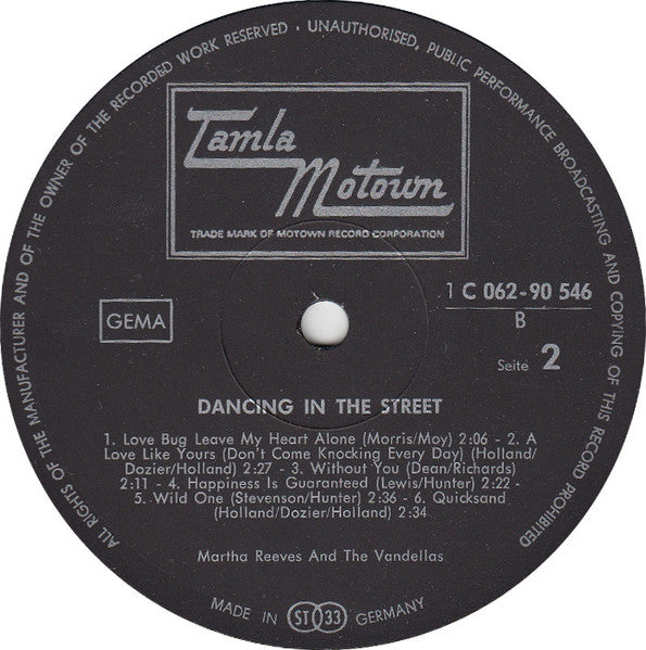 Martha Reeves & The Vandellas : Dancing In The Street (LP, Comp)