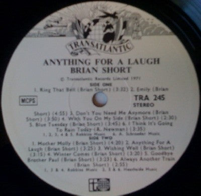 Brian Short : Anything For A Laugh (LP, Album, Tex)