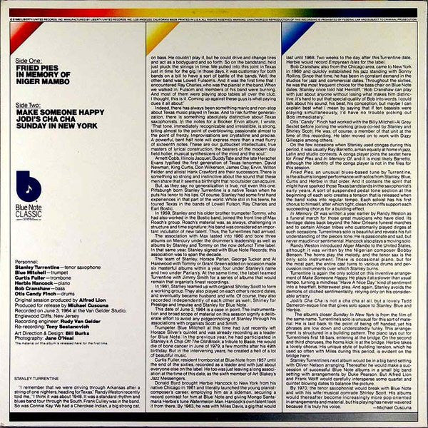 Stanley Turrentine : In Memory Of (LP, Album)