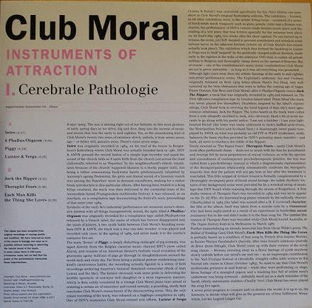 Club Moral : Instruments Of Attraction (I. Cerebrale Pathologie) (10", Comp, Ltd)