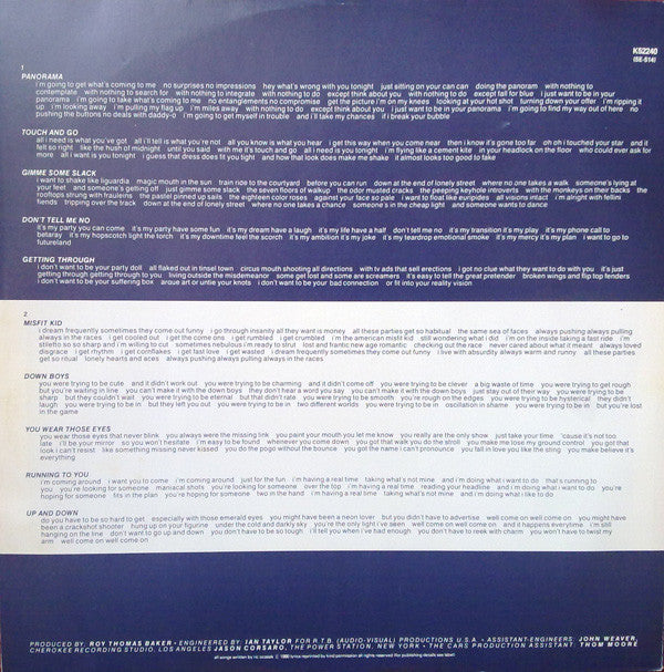 The Cars : Panorama (LP, Album)